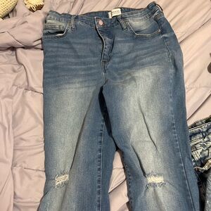 Stylish Blue bootcut Jeans for Women